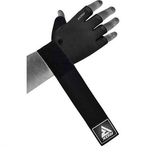 Рукавички для фітнесу RDX T2 Half Black PLUS-LX Кам'янське