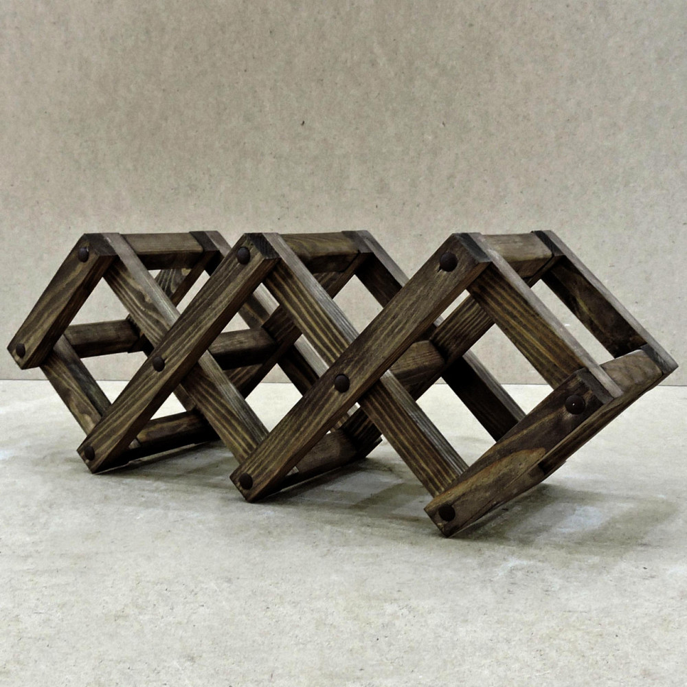 Настільна винна полиця "Ліліан 3" мокко Миколаїв - фото 1