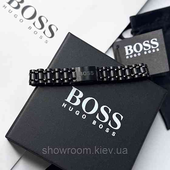Фірмовий чоловічий браслет BOSS (60035) Київ