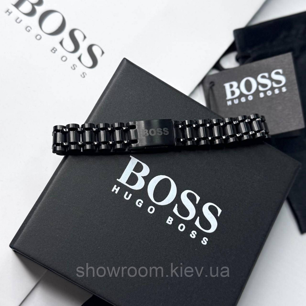 Фірмовий чоловічий браслет BOSS (60035) Київ - фото 5