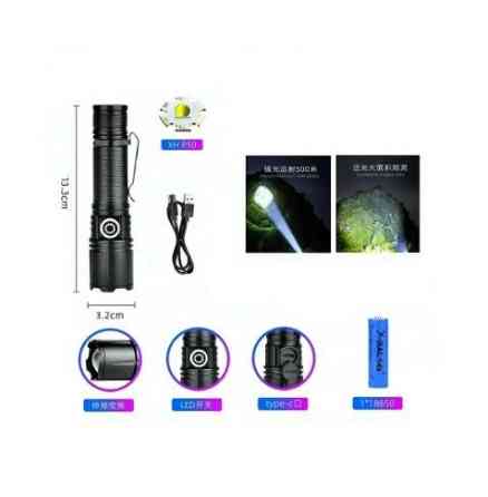 Ліхтар ручний акумуляторний BL-577-P99 USB 5 режимів Чорний Київ