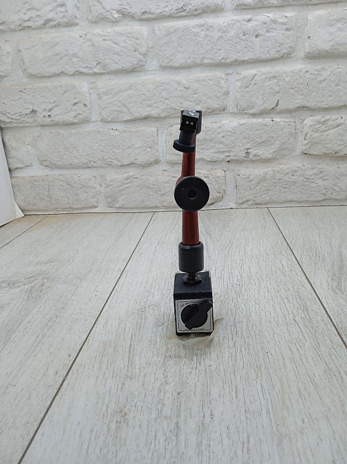 Шарнирная магнитная стойка 160 мм – компактное металлическое основание с регулировкой для индикатора. Харьков - изображение 2