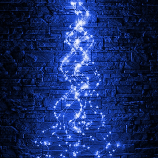 Гірлянда світлодіодна роса кінський хвіст дроту 400 LED (синій) від USB Вінниця - фото 3