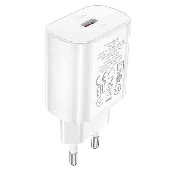 Мережевий зарядний пристрій HOCO N22 Jetta PD25W charger White 6931474760067 Одеса