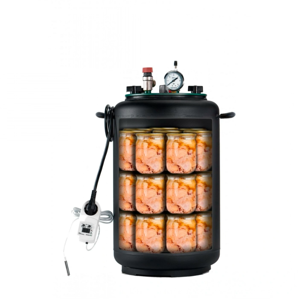 Автоклав бытовой УТех-24 electro, универсальный на 24 банки, электрический стальной домашний Киев - изображение 12