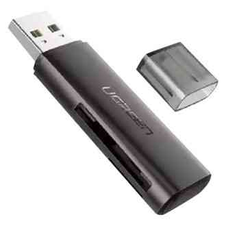 Кардридер USB 3.0 TF/SD Ugreen 60722 c поддержкой карт до 512Гб (Черный) Николаев