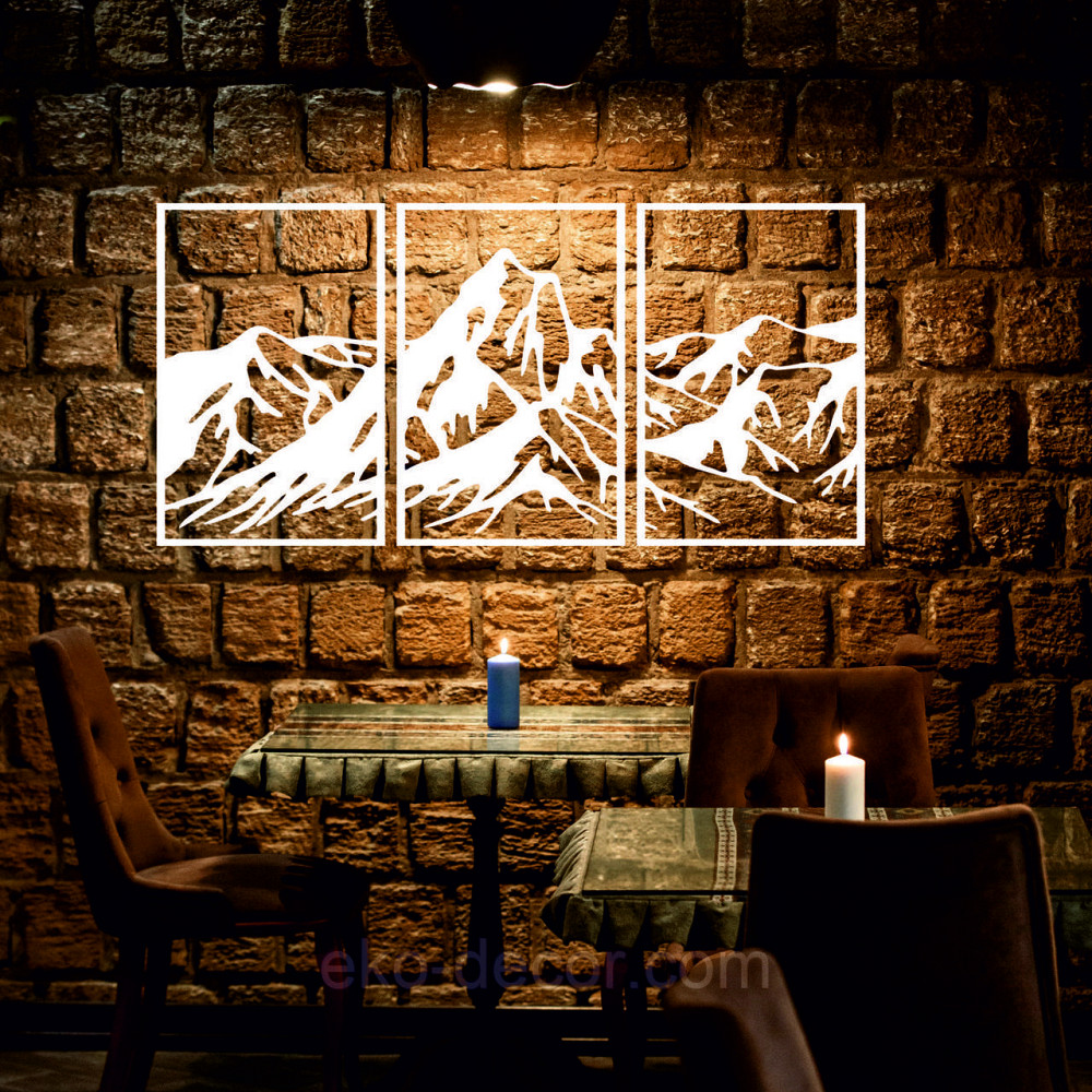 Декоративне настінне Панно «Гори», Декор на стіну Київ - фото 4