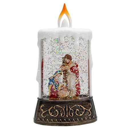 Нічник новорічний Свічка XMAS WDL 23005C 3577, Іісус Винница