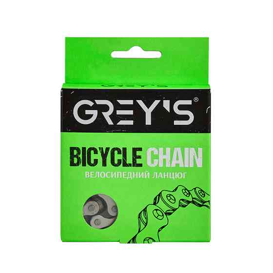 Ланцюг велосипедний Grey's 1шв. S410 Half Silver, 112 ланок Львів