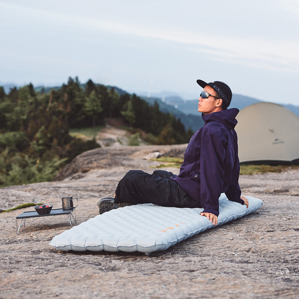 Матрас надувной одноместный UL Naturehike CNK2450WS012, 196*64, серый Ровно - изображение 4