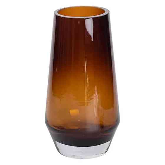 Flower Season Ваза для квітів скляна 26 см скляна з кольорового скла 2.2 л Коричнева HP-10-27 Киев