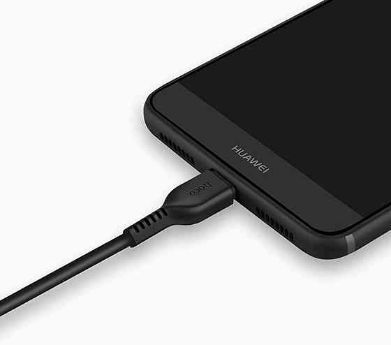 Кабель HOCO X20 USB to Type-C 3A, 2m, PVC, TPE connectors, Black Київ