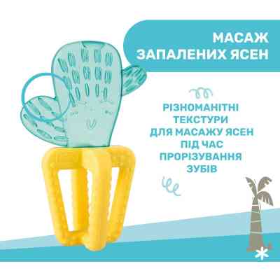 Прорезыватель Chicco Кактус Желто-голубой (28140.30) Винница