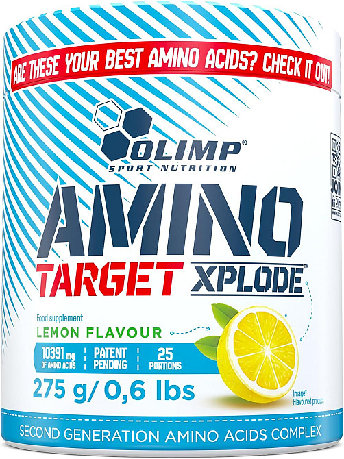 Амінокислотний комплекс Olimp Amino Target Xplode 275 г, лимон Луцьк - фото 1
