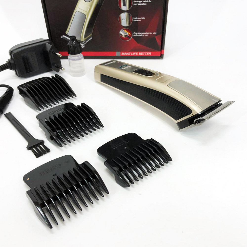 Машинка для стрижки волос для профессионалов Gemei GM-657 Бездротовая машинка стрижки волос AQ-85 Львов - изображение 6