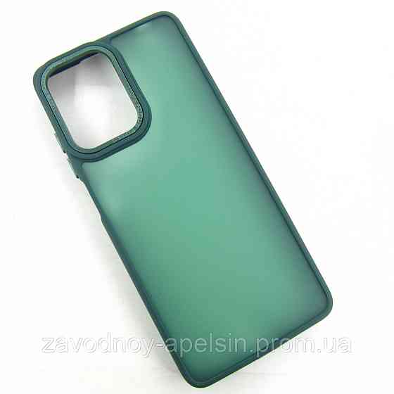 Motorola Moto G24 Матовый чехол Frame TPU+PC (зеленый) Одесса