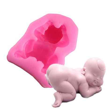 Молд силиконовый Малыш 62 на 52 мм розовый Киев