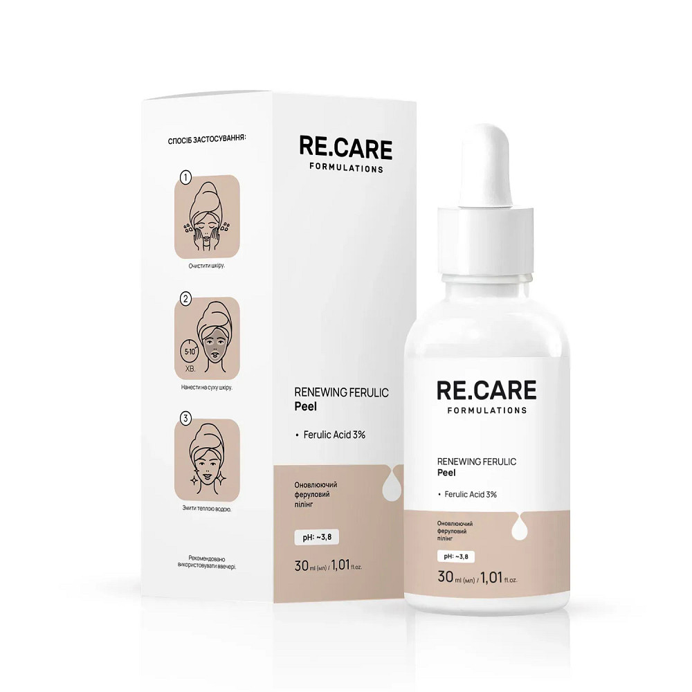 Обновляющий феруловый пилинг Renewing Ferulic Peel RE.CARE 30 мл Киев - изображение 5