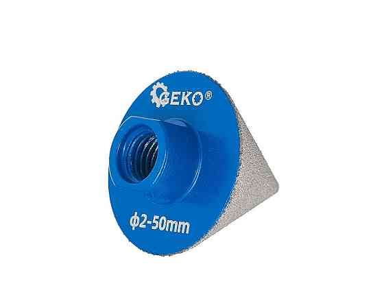 Фреза алмазна конічна "GeKo"  2-50мм на КШМ з кріленням М14 Стрый