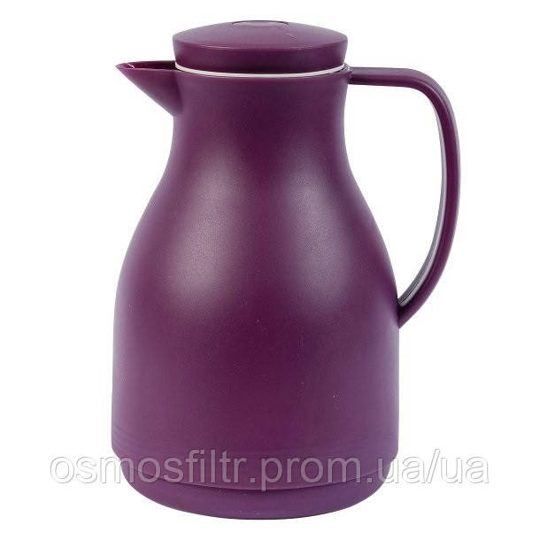 Термос/кувшин Axentia 1л с кнопкой фиолетовый стеклянная колба 17х24х14 см (135293) Киев - изображение 6