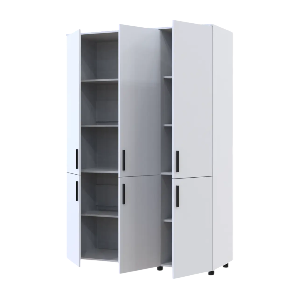 Шафа для одягу Doros Торн Білий 3 ДСП (полиці) 135х51.6х200 (DRS-012054) Львів - фото 7