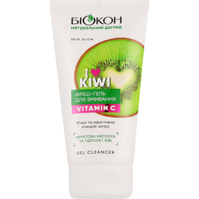 Гель для умывания Біокон I Love Kiwi с витамином С 150 мл (4823110302781) Винница - изображение 1