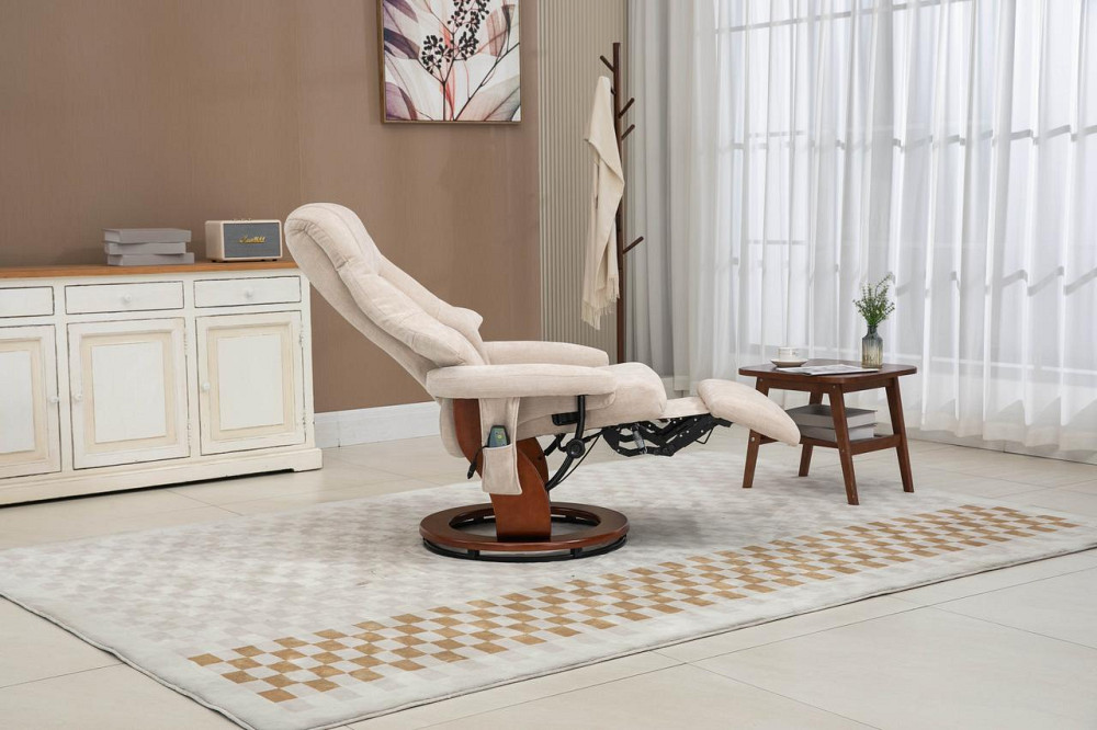 Крісло для відпочинку Avko Style ARMH 001 Beige з масажем, підігрівом і підставкою для ніг Київ - фото 10