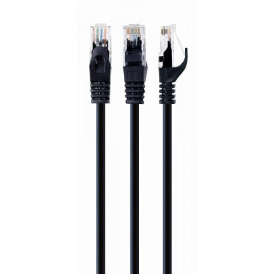 Патч-корд 1.5м UTP cat 6 CCA black Cablexpert (PP6U-1.5M/BK) Вінниця - фото 1