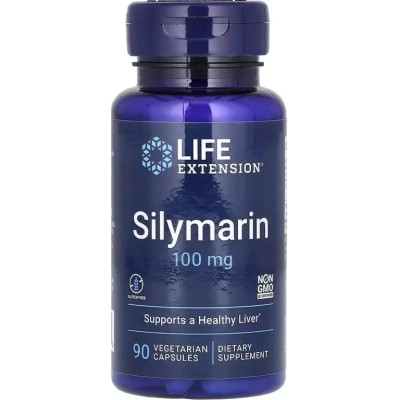 Вітамінно-мінеральний комплекс Life Extension Розторопша (Сілімарін), 100 мг, Silymarin, 90 вегетаріанських до (LEX-18849) Вінниця - фото 1