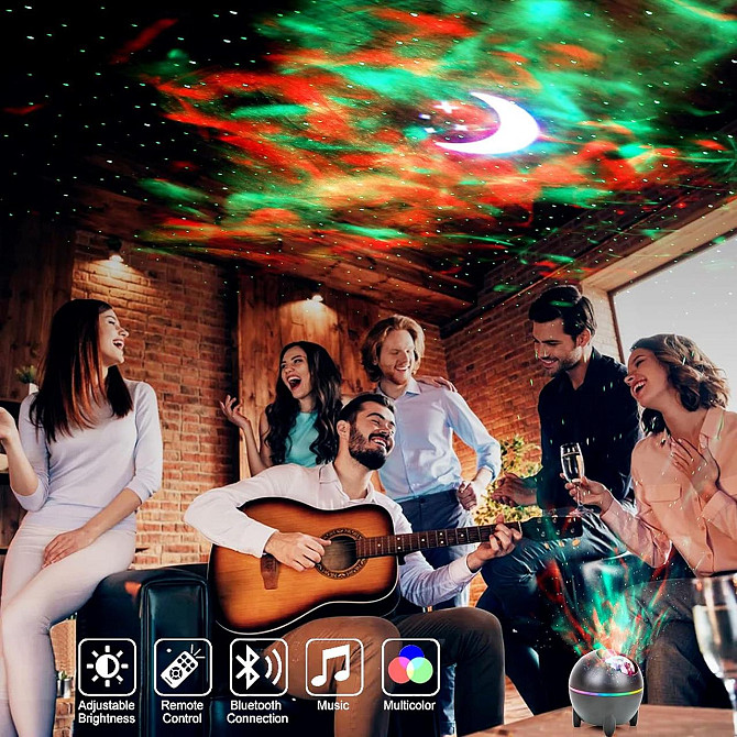 Проектор звездного неба Star Galaxy с Bluetooth, музыкальный ночник для детей, вечеринок, спальни, 2 Киев - изображение 7