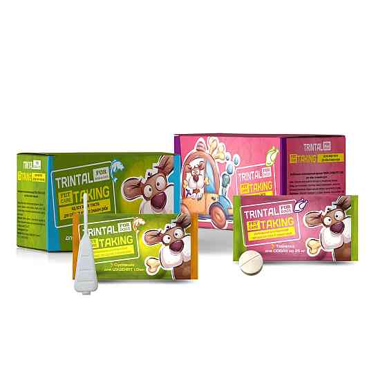 "TRINTAL" - комбінований антигельмінтний препарат для собак, таблетка на 25 кг (Круг) Вінниця