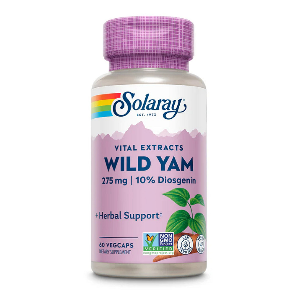 Экстракт дикого ямса Solaray Wild Yam Root Extract 275 мг 60 капсул Луцк - изображение 1