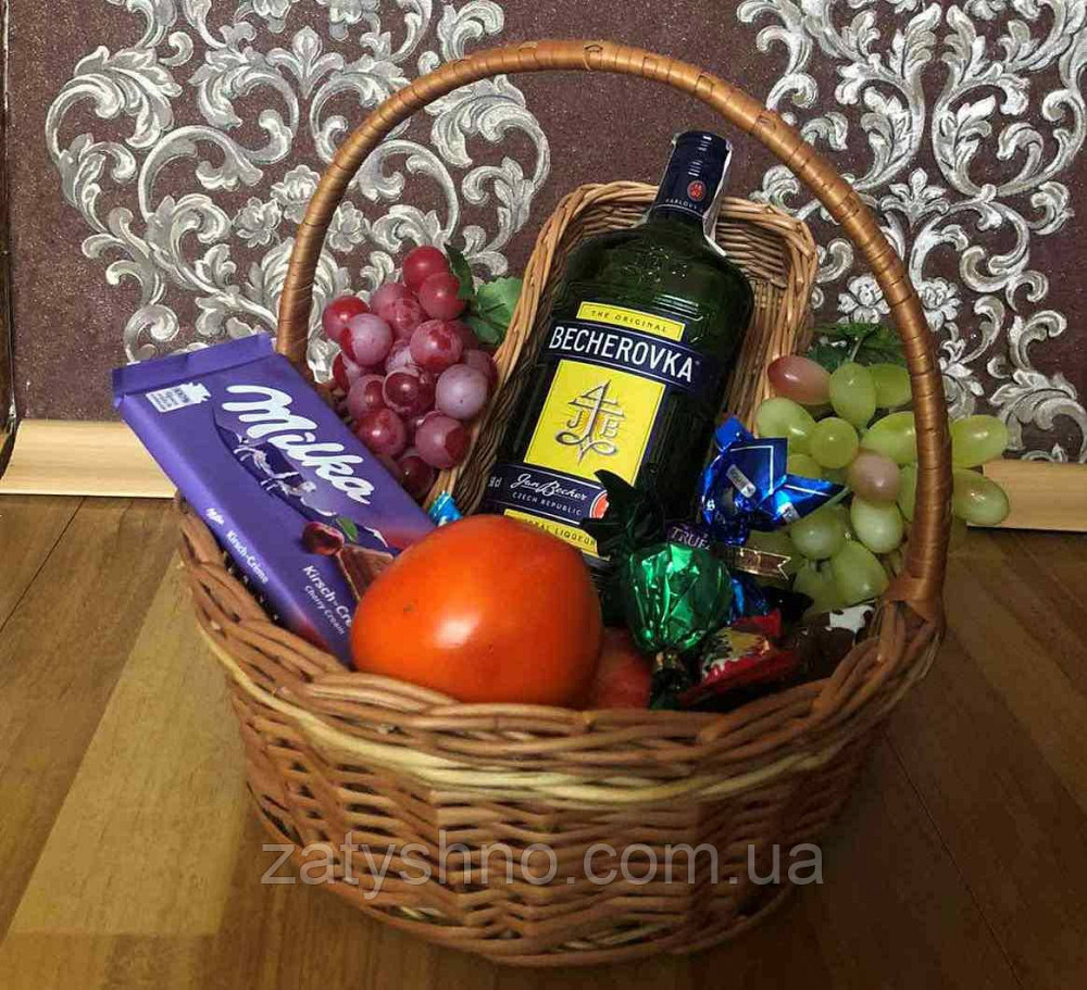 Кошик плетений подарунковий новорічний Київ - фото 4