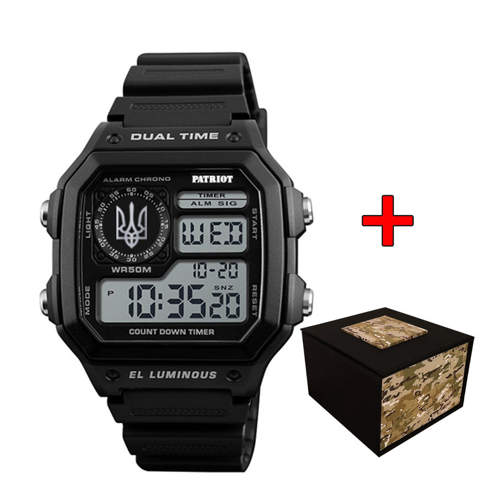 Patriot 010BKUASI Тризуб срібло Чорні + Коробка. SBR Киев - изображение 1