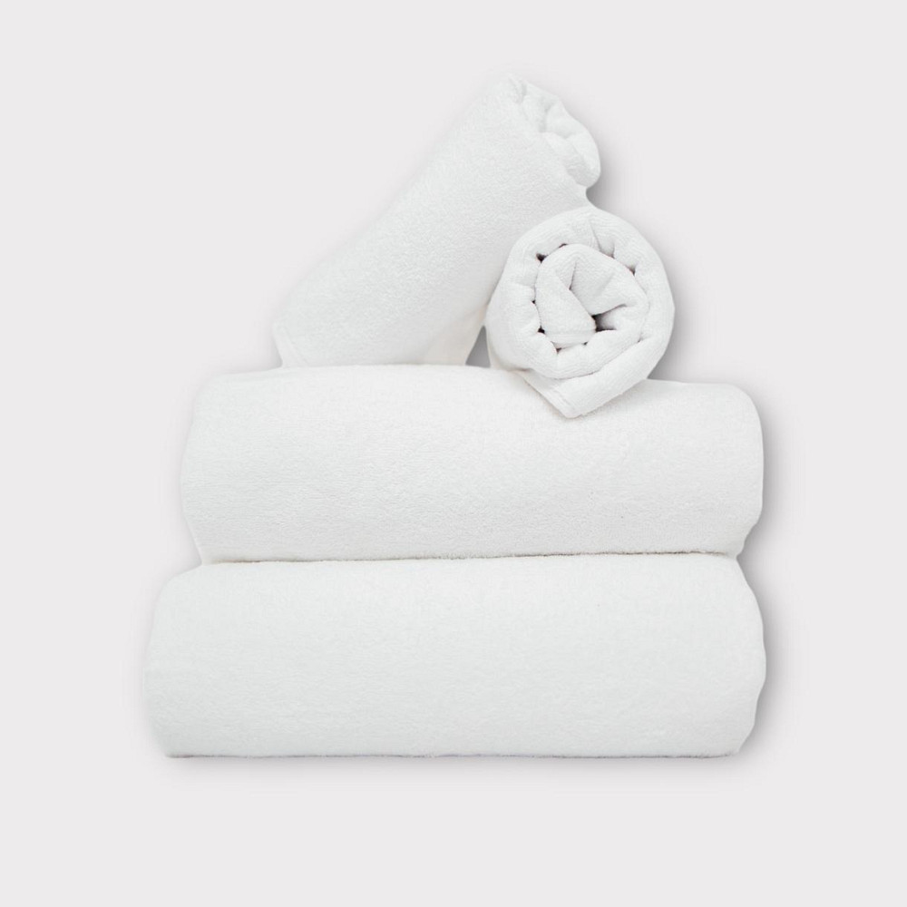 Набір Махрових рушників , Махра,Білий,50/90 та 70/140 Київ - фото 2