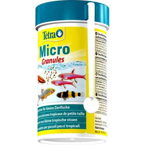 Корм Tetra Micro Granules для мелких аквариумных рыбок гранулы 100мл Киев