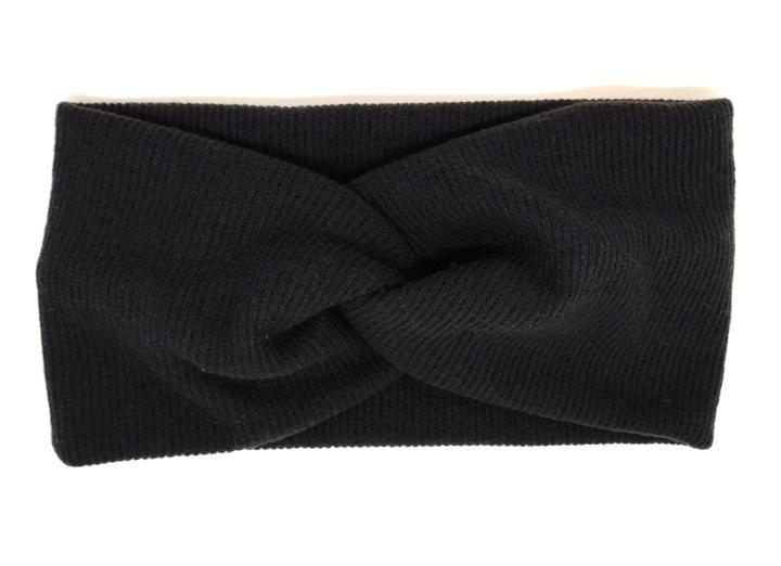 Пов'язка на голову ангорка чорна Київ - фото 1