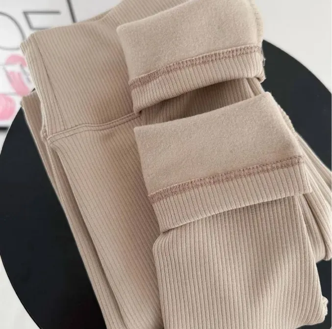 Женские утеплённые ребристые леггинсы на микрофлисе Харьков - изображение 10