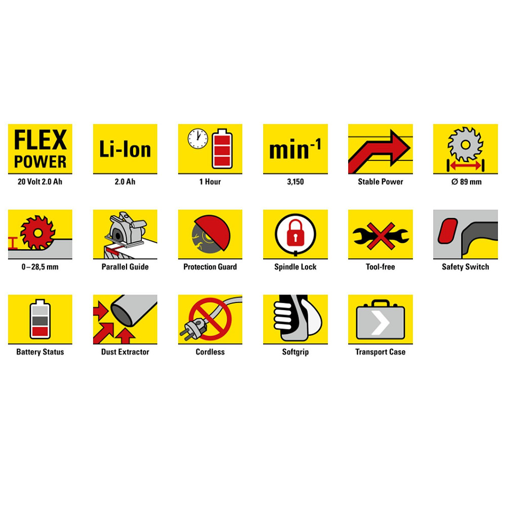 Пила циркулярная аккумуляторная мини Trotec PCSS 05-20V + кейс (4430000105) Вінниця - фото 2