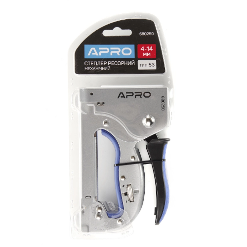 Степлер з регулятором для скоб 4-14мм ресорного типу сталевий корпус APRO Житомир