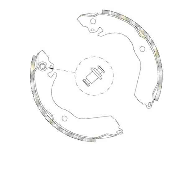 Колодки Mitsubishi Colt, Lancer 95- (d180x37mm) () барабанні Мукачево