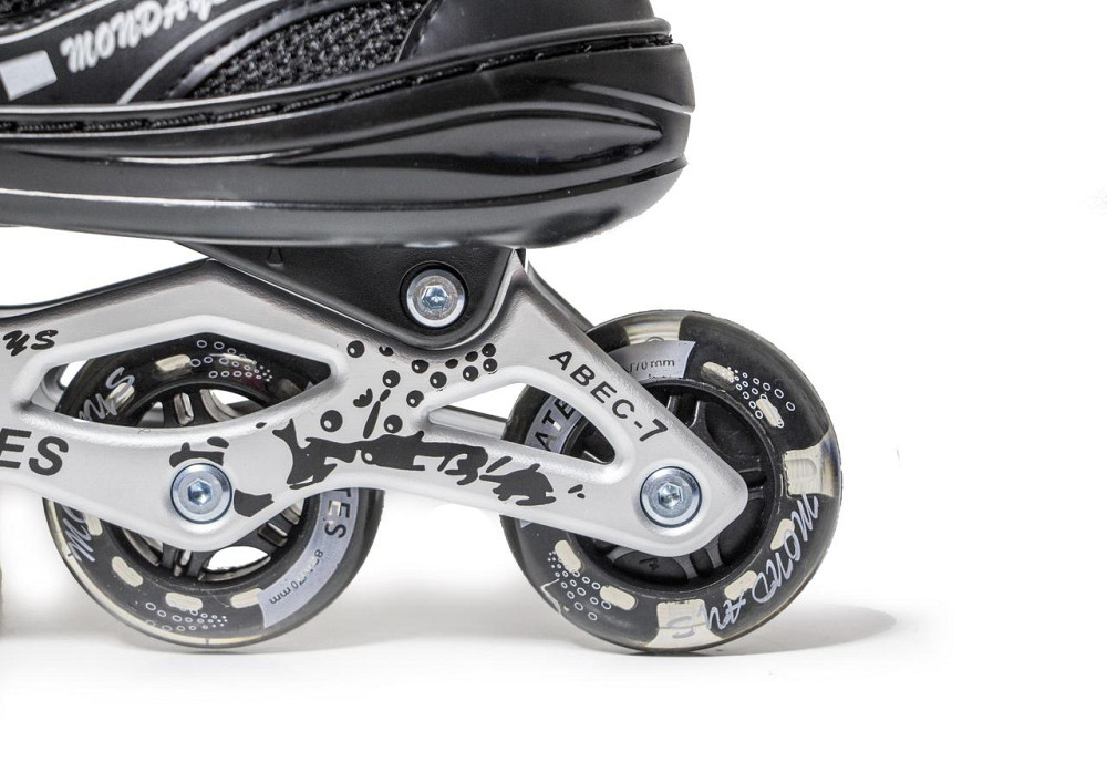 Розсувні ролики для дорослих з PU колесами Happy. Чорний. Розмір 43-46 Одеса - фото 4