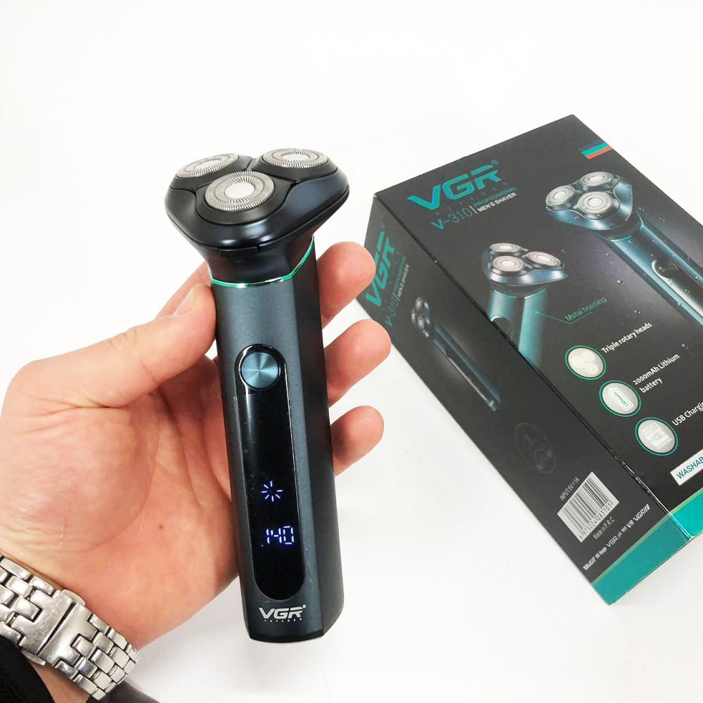Портативная мужская профессиональная бритва VGR, Мужская бритва на батарейках, Электробритва для мужчин JQ-47 Львов - изображение 8