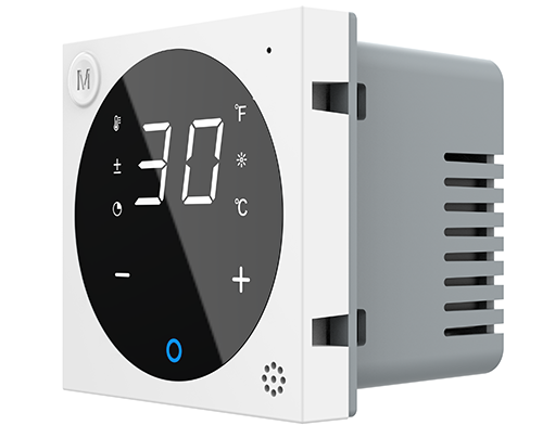 Терморегулятор (термостат) сенсорний програмований для водяної теплої підлоги Livolo, білий, модуль без рамки (VL-FCQ1-2WP) Коломия - фото 4