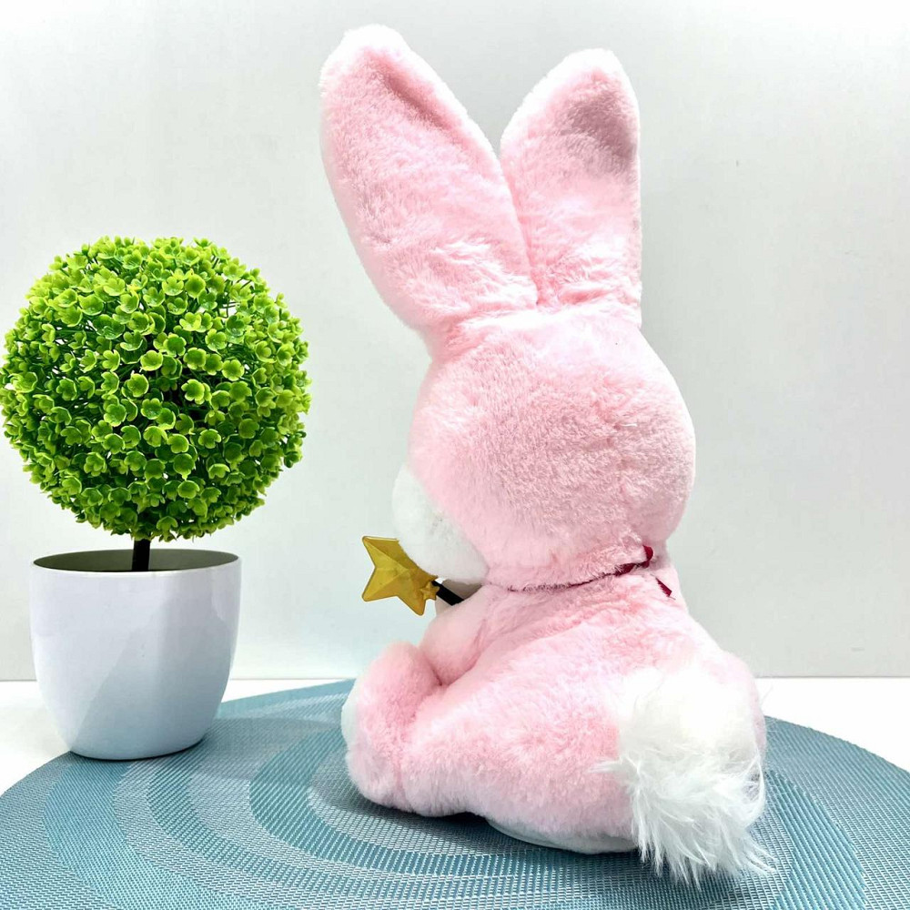 Зайчик інтерактивний Чудо Кролик 30см звук світло фрази рухливий реагує на паличку Рожевий (M 6144 I UA) Чернигов - изображение 3