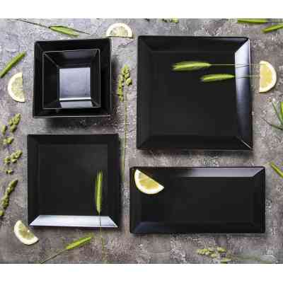 Тарелка Ipec Tokyo 21х21 см Десертна Чорнна (30901044) Винница