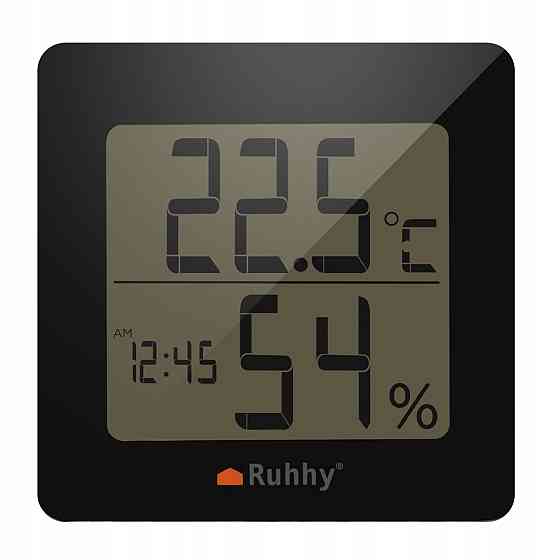 Електронна метеостанція з термометром, годинником, будильником 5в1 Ruhhy (19161) Нововолинськ