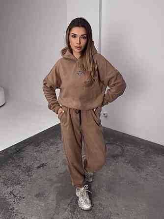 Женский теплый костюм, из флис полара L-XL, Мокко Одесса