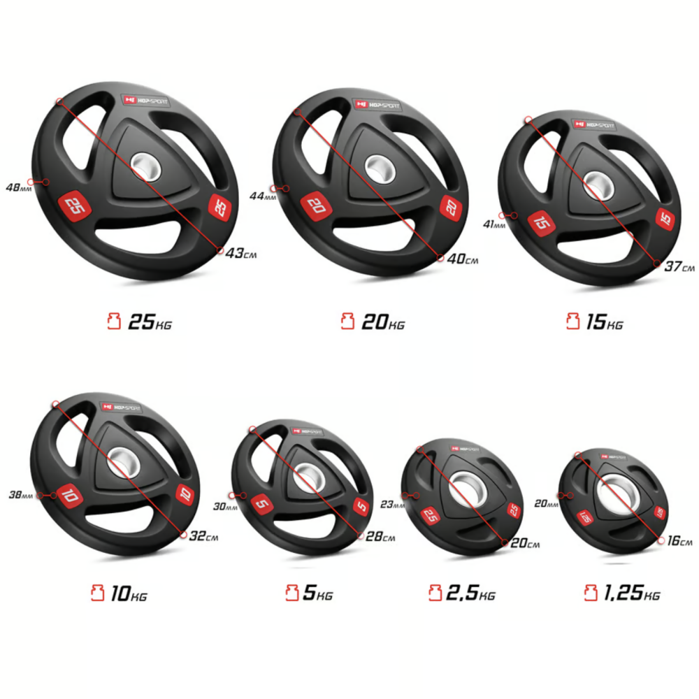 Диск олімпійський Hop-Sport 2,5кг Київ - фото 7