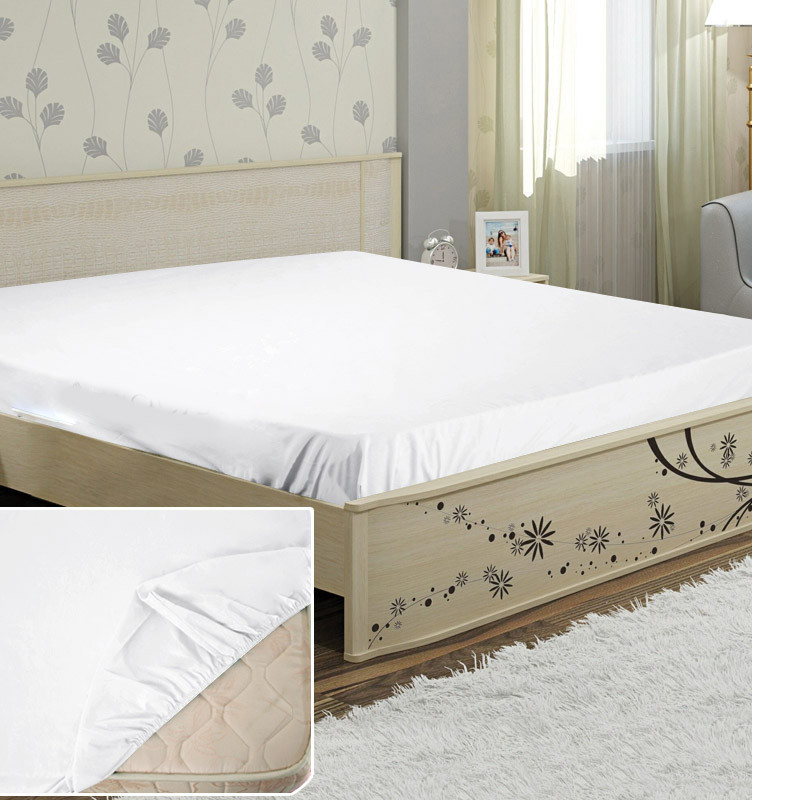 Простынь на резинке бязь 90×200×20 белая Киев - изображение 1